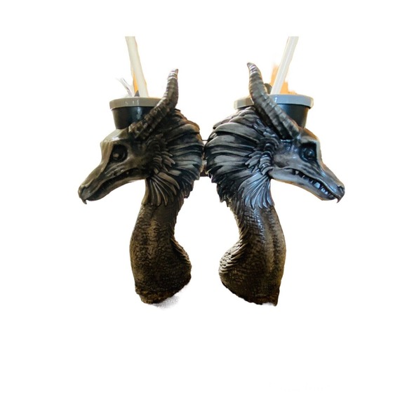 Disney Parks Exclusive Maleficent Dragon Souvenir Tumbler Cup Mug with Straw (2) - Picture 2 of 8